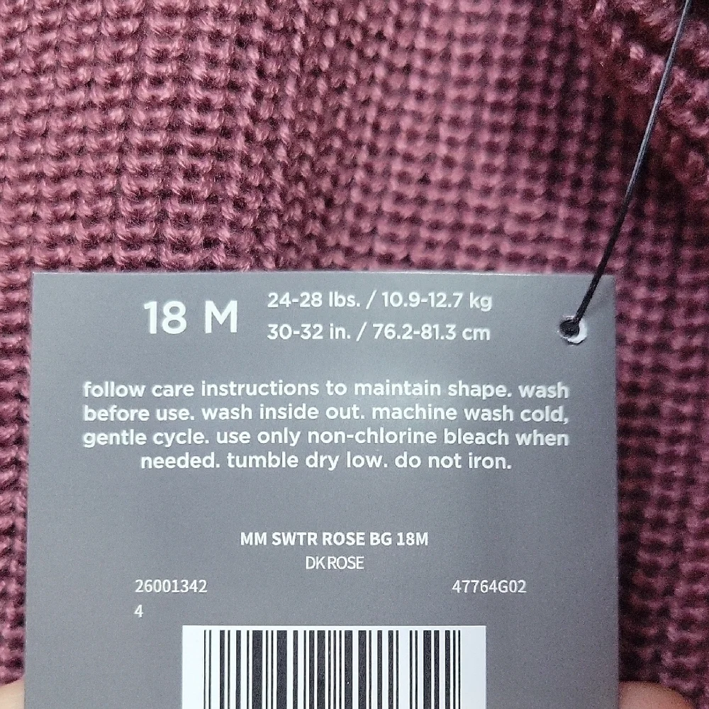 Gerber Modern Moments Love Purple Sweater Size 18 Months New With Tags